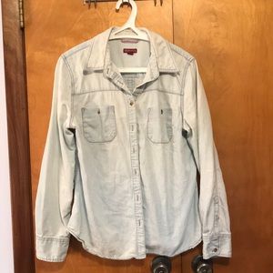 Light chambray button-up